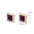 95381 Promote price ancient royal style copper alloy paving earrings Crystals from Swarovski